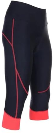 TUOYDJA Radlerhose,Fahrradshorts Radfahren Enge Shorts 9D Gel Gepolsterte Fahrrad MTB Sport 3/4 Shorts Atmungsaktive Schnell Trocknende Shorts for Frauen(Red,XXL)