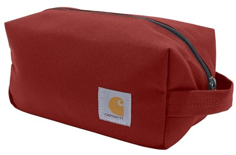Carhartt Durable Travel Kit, Organize Essentials W/the Water Resistance Toiletry Bag, Industry Red