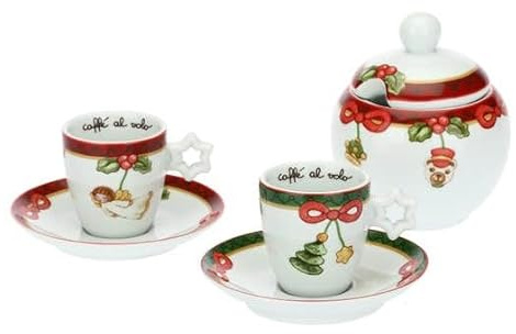 Generico Zuccheriera con 2 tazzine magico natale
