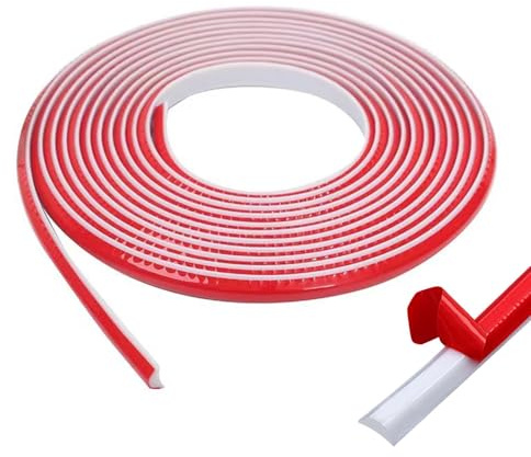 6m Quadrant Trim, Bath Sink Edging Edge Seal Trim Gap Caulk Strip, Flexible Moulding Wall Corner Trim, Self Adhesive Shower Seal Strip for Wall Ceiling Tile Edges Corner Trim(White)