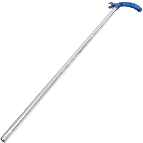 MUCKLILY 22mm Stainless Steel Broom Replacement Stick Sweeping Broom Handle Replacement for Floor Cleaning Sturdy Mop Handle Stick Indoor and Outdoor Use Random Color