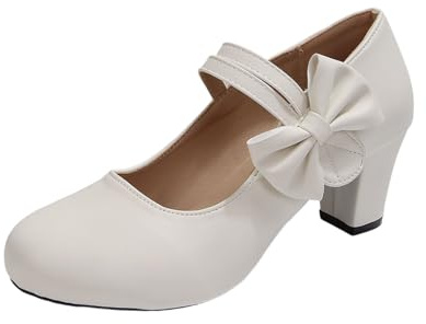 2026-Oktoberfest Chaussures Traditionnelles à Talons épais carrés pour Femme élégantes de Danse mariée Escarpins Confortables Polyvalents Chaussures Plates habillées