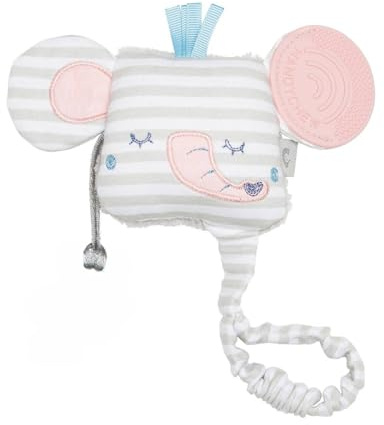 Cheeky Chompers Jouets de dentition CC486 - Adorables jouets sur le thème des animaux avec hochet et fonction sensorielle pour une stimulation 100% sûre (Darcy the Elephant)