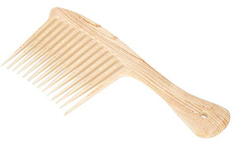 Peine de Rastrillo de Dientes Anchos, Peine de Peluquería con Aceite, Mango de Rastrillo, Peine Gigante, Champú, Peine para Desenredar para Cabello Afro para Hombres Y Mujeres