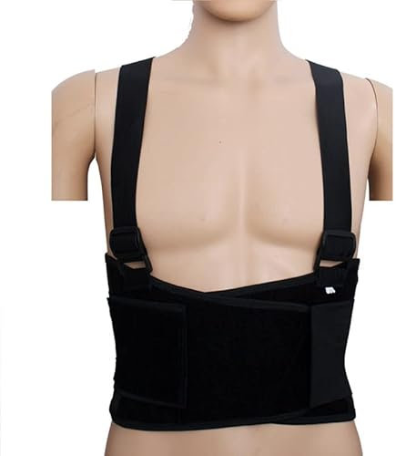 Soporte de costillas y soporte torácico, cirugía protectora de la columna torácica, soporte de costillas rotas, protección de costillas dislocadas, dolor muscular tirado(Color:S: 60cm-74cm)