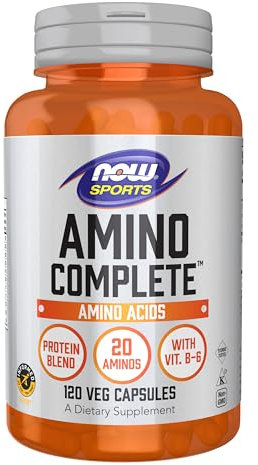Now Foods Amino Complete (Aminosäure-Mischung), 120 vegetarische Kapseln, mit BCAA, Laborgeprüft, Glutenfrei, Vegetarisch, Ohne Gentechnik
