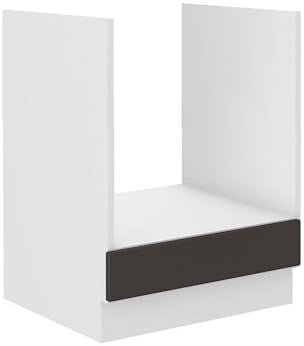 Kuechen-preisbombe Herdunterschrank 60 cm Stilo Grau Weiss Küchenzeile Küchenblock Küche Landhaus