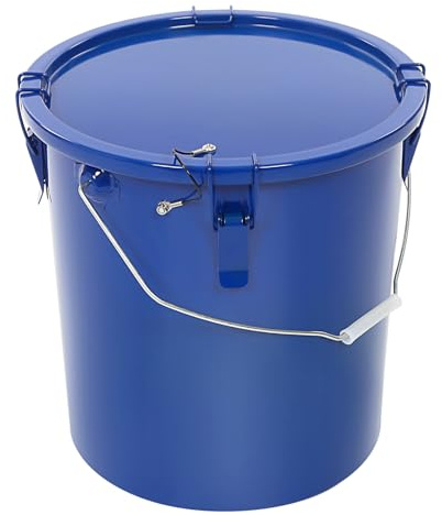 YUNLAIGOTOP Fryer Grease Bucket, 6 Gallon Oil Disposal Caddy, Steel Fryer Oil Bucket with Locking Lid & Filter Bag, Fryer Grease Bucket for Restaurant Kitchens, Fast Food Chains, Hot Pot Restaurants…