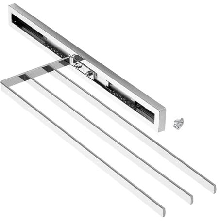 SOTECH Porte-Serviettes Elegance chromé 3 Bras 415 mm insérés, rallonge 715 mm Porte-Serviettes