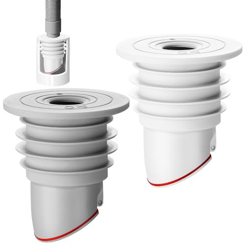 2pcs Washing Machine Drain Waschmaschinen Ablaufschlauchdichtung, Dichtung für den Waschmaschinen Ablaufschlauch, Silikon Bodenablaufstopfen Schlauchdichtungsring, geruchshemmender Dichtungsring