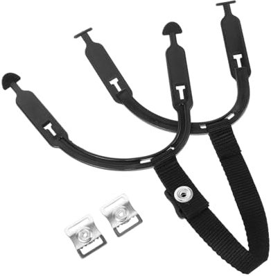 WOONEKY Hockey Helm Kinnriemen Ersatzset Aus Pom Material Elastischer Atmungsaktiver Und Reißfester Kinngurt Mit Rostfreiem Druckknopf Einfache DIY Montage Für Sicheren Eishockey Helm Trag