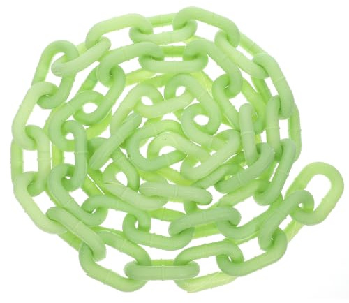 Joinpaya Simulierte Leuchtende Kette 200 Cm - Halloween Party ZubehöR FüR KostüMpartys Und GeisterhäUser Wiederverwendbare Kunststoffkette in GrüN