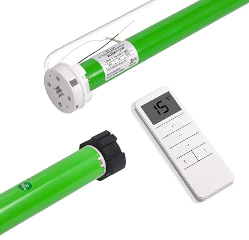 Rollerhouse S - Motore per tapparelle WiFi da 38 mm, motore tubolare tuia, motore per tende elettriche intelligenti da 120 V, compatibile con Alexa, controllo vocale di Google Home, applicazione Tuya