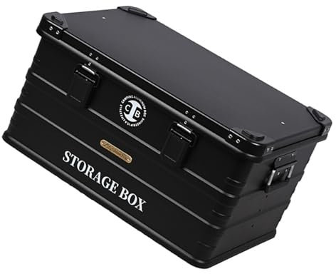 YIWEOG Camping-Aufbewahrungsbox aus Metall, wasserdicht, Aufbewahrungsbox aus Aluminium für den Außenbereich, große Kapazität, multifunktional, mit versiegelter Dichtung, Camping-Organizer und -Aufbew