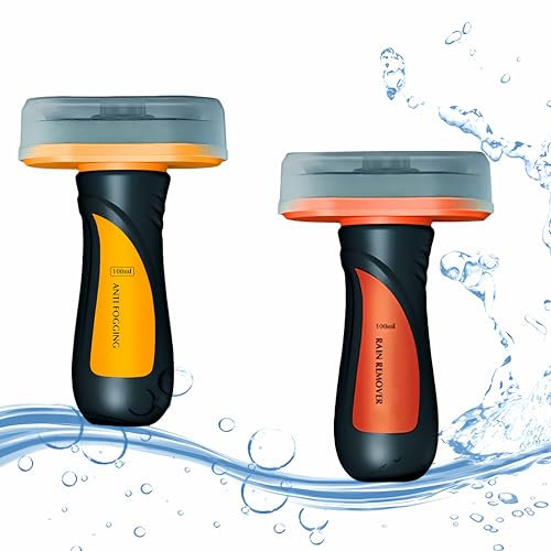 SoeUyd 2 Piezas 2025 Nuevo Limpiacristales Hidrofóbico Portátil de Mano para Coche, Repelente de Lluvia y Antivaho, Hidrofóbico y Antisuciedad, para Eliminar Manchas de Suciedad y Agua, Visión Clara