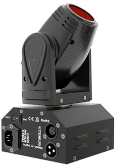OUHFCASN DJ Stage Light, 1PC 10W Mini LED Spot Beam Moving Head Light RGBW 4In1 Stage Light Effect Stroboscope for Live Show DJ Nightclub Party Uplights for Events