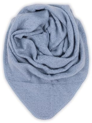 Malito S601 - Bufanda de moda para mujer, suave, triangular, lisa, larga, mullida, XXL, azul grisáceo, Talla única