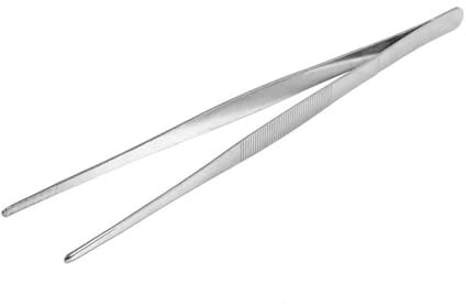 Smbcgdm Cooking Tweezers Tongs 16/20/25/30cm Toothed Tweezers Stainless Steel Grill Tweezers Long Food Tongs Barbecue BBQ Tool Barbecue Tweezer Kitchen Cooking Tweezers 30cm