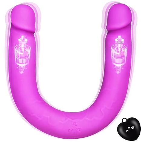 Vibrador Doble SXOVO De 40 Cm Con Mando A Distancia. Vibradores Para El Punto G Para Ella Durante El Sexo. Juguetes Sexuales Para Mujeres Solas, Lesbianas Y Parejas