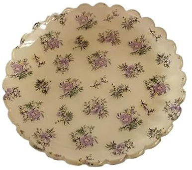 Set D'assiettes à Dessert Lot de 2 assiettes à dessert en plastique, plateau de service, assiette à fromage, salade, plats de camping Ensemble D'assiettes à Dessert(Beige)