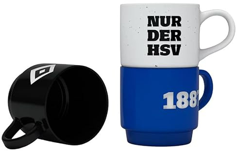 Hamburg SV HSV Tasse Stapeltassen Kaffeetasse 3er-Set