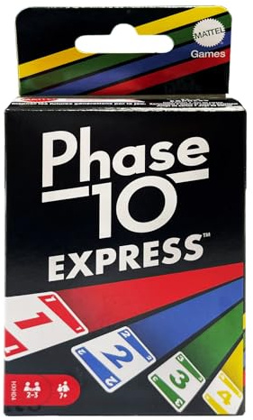Mattel Games Mattel HXH04 Phase 10 Express, Kartenspiel