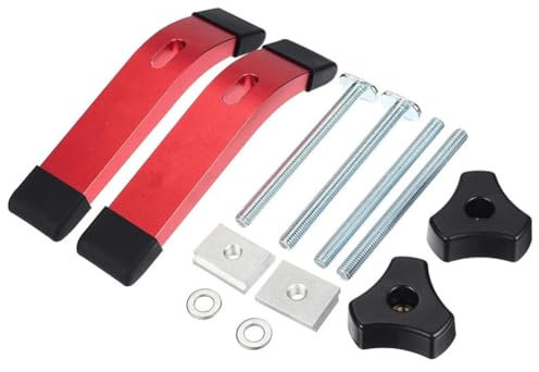 yomoe 2 Piezas de Placa de Prensa, Bloque de Prensa, de Madera, Deslizante en T, Abrazadera de Sujeción, de Mesa, Herramientas para Trabajar la Madera