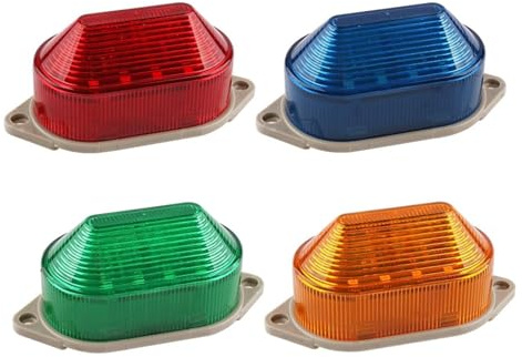 LED-3051 Signal stroboscopique Avertissement lumineux 12V 24V 220V Voyant lumineux Lampe LED Petite lumière clignotante Alarme de sécurité(AC 220V Red)