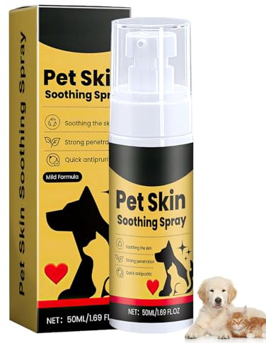 Holibao Anti Milben-Spray für Hunde,Pet Skin Treatment Spray,Dogs Skin Repair Spray,Nature Soothing Solution for Itchy Skin,Helps Alleviate Allergies Dry Itchy Skin (2)