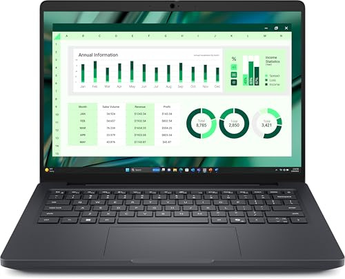 DELL Pro Max 14 MC14250 Intel Core Ultra 7 265H Workstation mobile 35,6 cm [14] Full HD+ 16 GB LPDDR5x-SDRAM 512 GB SSD NVIDIA RTX PRO 500 Blackwell Wi-Fi 7 [802.11be] Windows 11 Pro Inglese UK Nero
