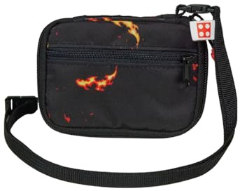 SKANDO BAGS LEGO® NINJAGO® Portmonee Kinder Kai – Kartenetui & Brustbeutel Kinder mit Reißverschluss, Umhängeband & Sicherheitsverschluss, 8 x 11,5 x 2 cm