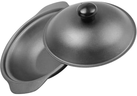 MAGICLULU Olla de Hierro Fundido Esmaltado de 22 CM Tapa, Cazuela para Arroz y Pollo Estofado, Utensilios para Cocinar en Casa y Uso Familiar