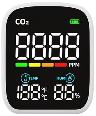 Natural Gas Detector， 8in1 Wifi PM1.0 PM2.5 CO2 TVOC HCHO Temperature And Humidity Tester 3in1 Air Quality Meter Carbon Dioxide Detector(CO2 Without WIFI)