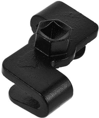 ibasenice Rallonge clé plate pouce adaptateur 1/2 Inch pour réparations auto et mécaniques, convertisseur de clé portable, chromium noir