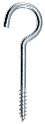 SN-TEC Schraubhaken/Deckenhaken lange Ausführung gebogen 60mm verzinkt (20 Stück)