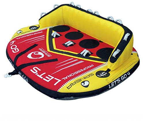 SPINERA Professional Lets Go 4 - Tube, Wasserring, Wasserreifen, Towable für 4 Personen - Hochleistungstube für den Verleih