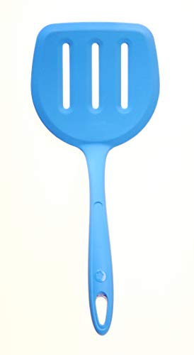 Kochblume Design-Wender XL | Premium-Silikon & BPA frei | Hitzebeständig | Spülmaschinenfest | Farbe: blau