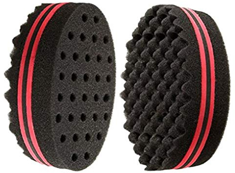 One-Pack-Twist Sponge Große Löcher Kurz Haarbündeltorsion Haarbürste Schwamm-Welle Barber Tools Für Dreads Locs Afro Locken-Giro