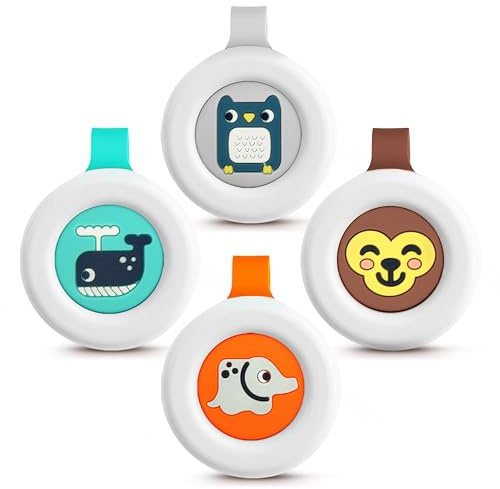nomo MOSQUITO Anti Mücken Clip • Rein pflanzlicher Mückenschutz für Baby & Kinder • Insektenschutz Clip gegen Mücken, Moskito & Insekten • 30 Tage Wirkung • BPA-frei & ohne DEET