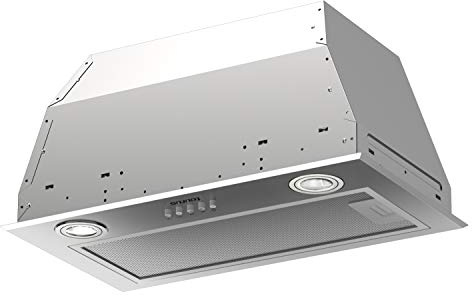 Taurus GF52IXAL Hotte aspirante fixe, inox, compacte de 52 cm de large, 650 m3/h d'extraction, 3 vitesses, commandes mécaniques, efficacité A, 200 W, filtres aluminium lavables multicouche, LED