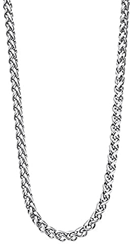 LOTUS STYLE Cadena Acero Inoxidable Hombre de 316l - Diseño Sofisticado y Resistente al Agua 500.00 mm LS2222-1/1 Collar Hombre - Regalo de Cumpleaños, Aniversario, Día del Padre y Ocasión Especial