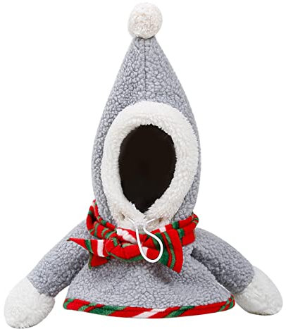 Weihnachtsdekoration, Haustier-Cosplay-Kostüm, bezaubernd, hält Wärme, hautfreundlich, Schneemann, Haustier, Hund, Katzen, Kostüm, Kopfzubehör für Weihnachten, Weihnachtsdekoration, Ornamente,