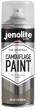 JENOLITE Army Mud Brown Camouflage Paint | 400ml (RAL 8027) | Ideal for Model Making, Paintball, Airsoft, Military Vehicles