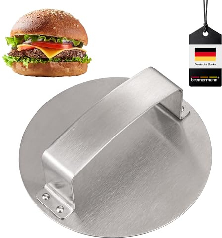 bremermann Burgerpresse, Hamburgerpresse für Patties, Smash-Burger, Edelstahl