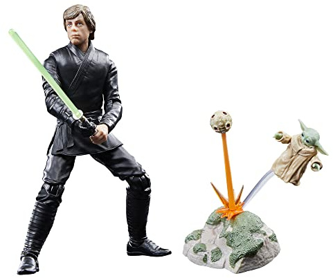 Hasbro Star Wars The Black Series Luke Skywalker & Grogu, 15 cm große Action-Figur zu Star Wars: Das Buch von Boba Fett