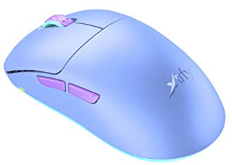 Xtrfy M8 Wireless, souris de gaming ultralégère sans fil, optimisé pour l’esport radio 2,4 GHz, avant ultra-réduit pour une précision élevée, rechargeable, Frosty Purple