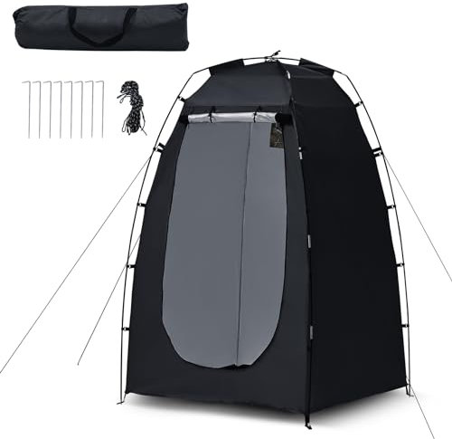 LEMROE Tenda da spiaggia con borsa per il trasporto, impermeabile, tenda da doccia, per il campeggio, zaino all'aperto, pop-up
