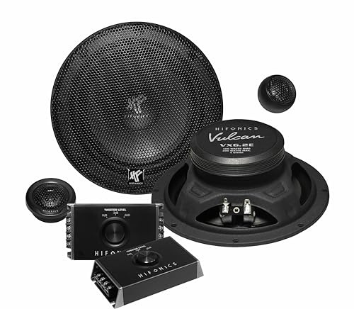 Hifonics VX6.2C - 16,5cm (6.5) - 2-Wege-Komponenten-Lautsprechersystem | 1 Paar | EInbau-Lautsprecher für Car-HiFi Fans