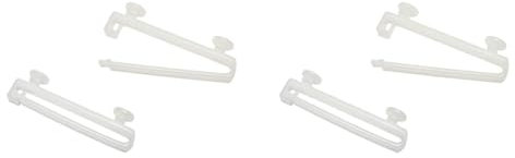 GARDINIA Schlaufengleiter, Für Gardinenschienen und Gardinenstangen mit Laufkanalbreite 6 mm, Kunststoff, Weiß, 10 Stück (Packung mit 2)
