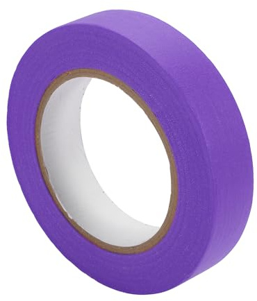 Partuto 1 Pc 1 Inches x 54.7 Yards Universal Painters Tape - DIY Car Auto Paint for Masking Tape No Residue - Crepe Paper Purple